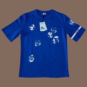 Burberry Men rose-print cotton T-shirt